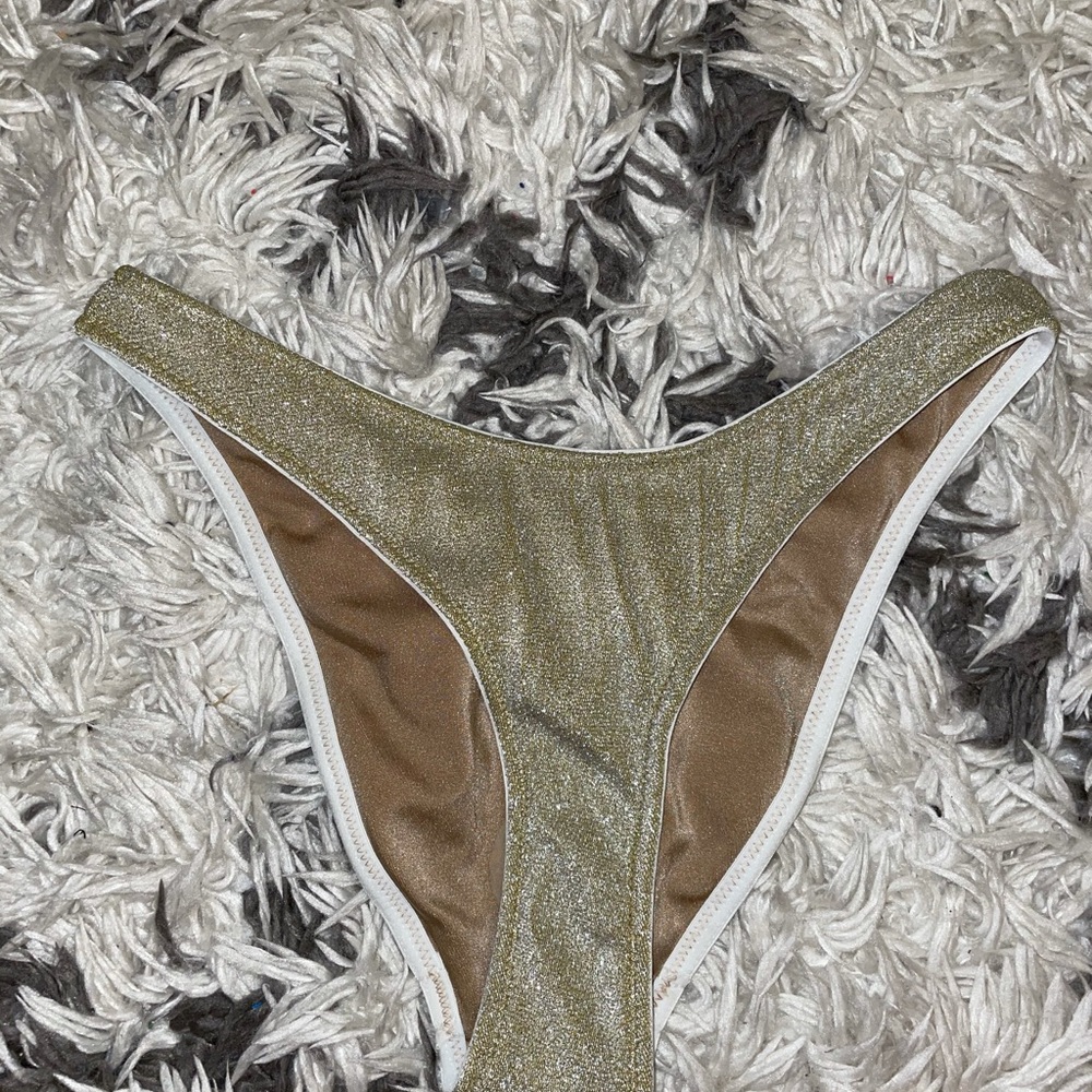 Triangl gold sparkle bikini bottoms